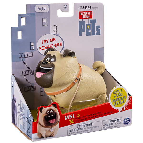 Фигурка героя Secret Life of Pets. Мопс Мел  